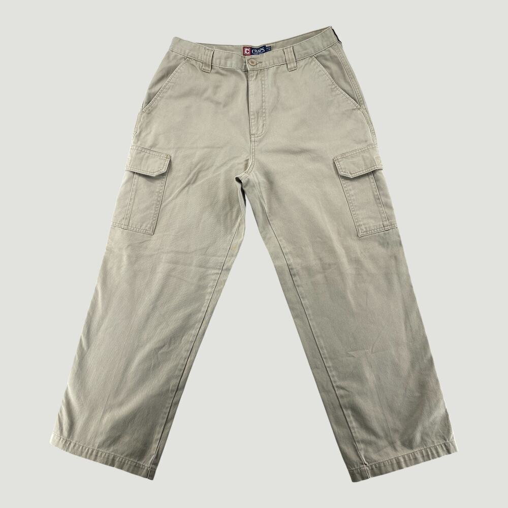 Chaps Ralph Lauren Tan Cargo Pants Men’s 33x30 Cotton Utility Workwear